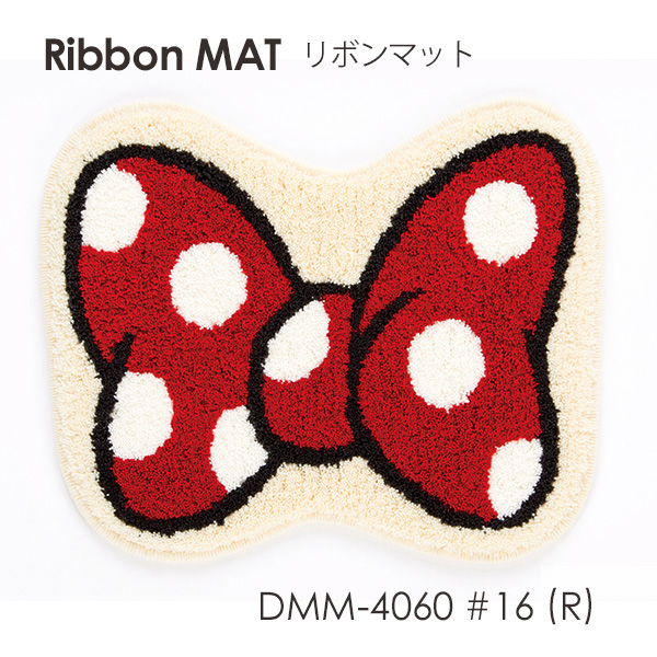 Disney Mickey Ribbon Mat ミッキー リボンマット 40 50cm Disney マット カーテン ブラインド ラグ はがせる壁紙などの通販サイト きせかえマイホーム