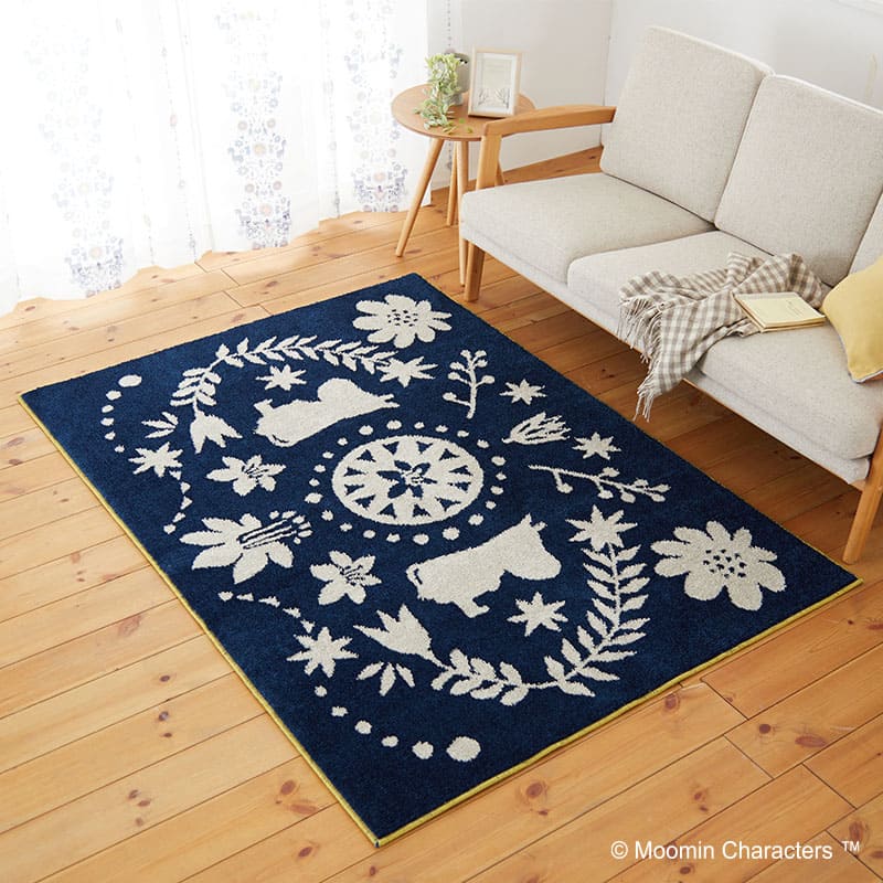 MOOMIN / ムーミン FOLK LINE RUG フォークラインラグ 130×185cm