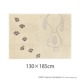 PEANUTS / ピーナッツ Pawprint RUG / ポウプリントラグ 130×185cm